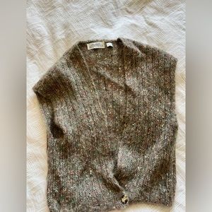 Hand knit mohair sweater vest